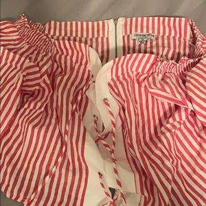 A cropped laced up shirt